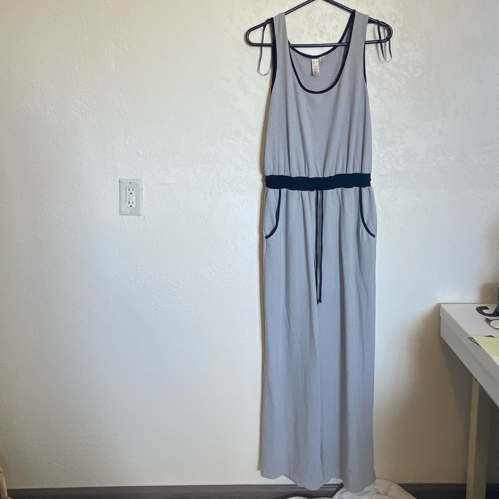 Super cute grey and black romper
